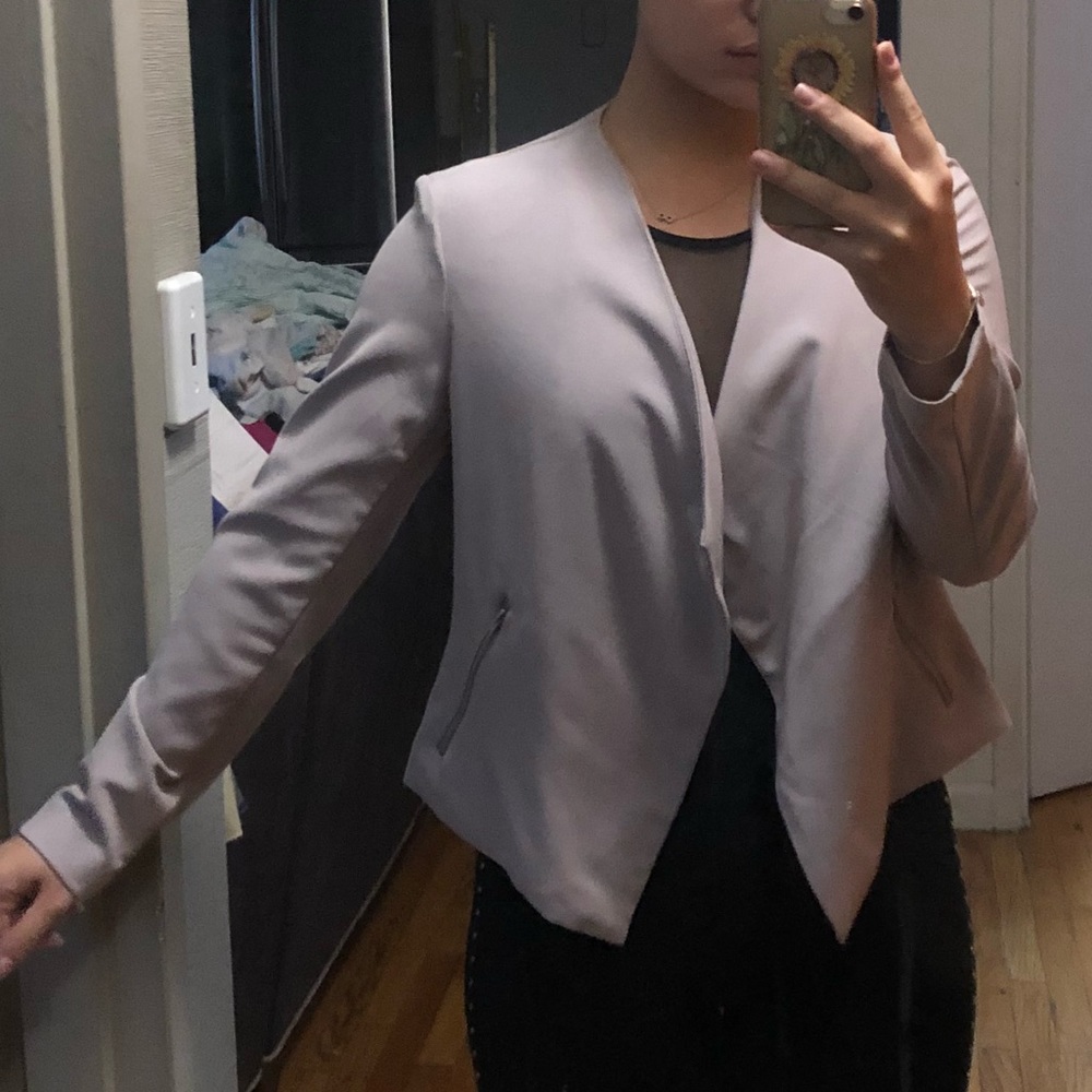 Gray blazer
